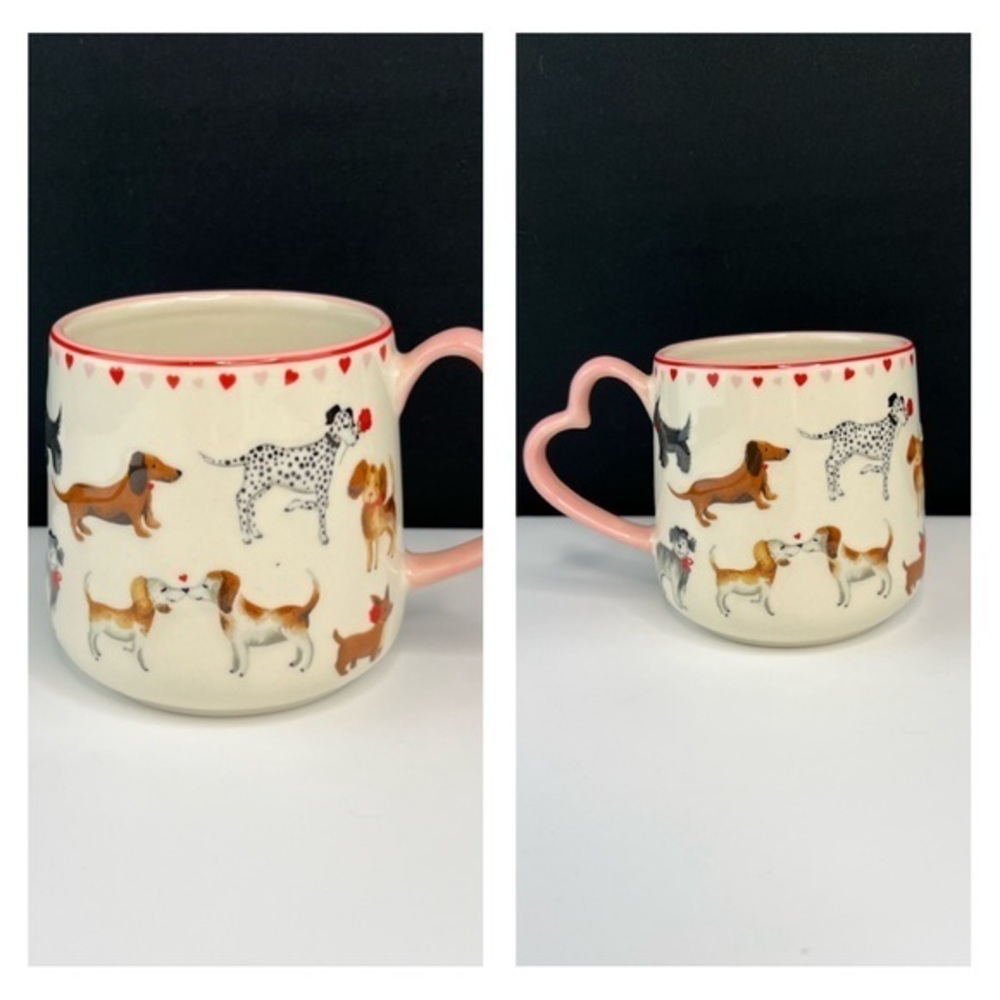 PETS - Pet Love - 3/$48 - ‘Mixed Breeds Heart Handle’ ceramic mug. NWT. Firm!